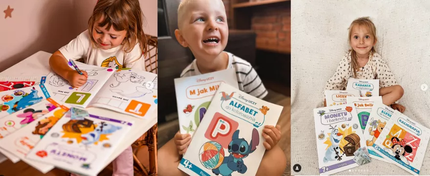 Edukacja dziecka: nasze mamy influencerki wybrały serię Disney Uczy Wydawnictwa AMEET!