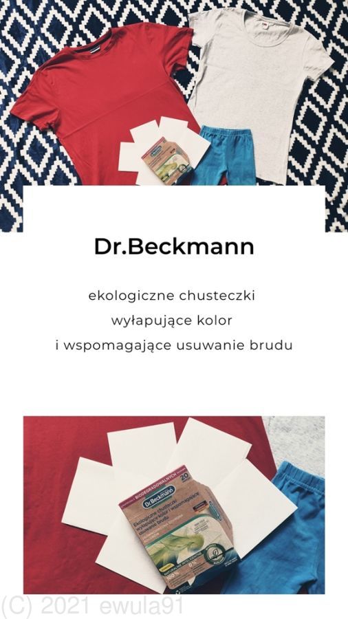 Testowanie - chusteczki wyłapujące kolor Dr.Beckmann