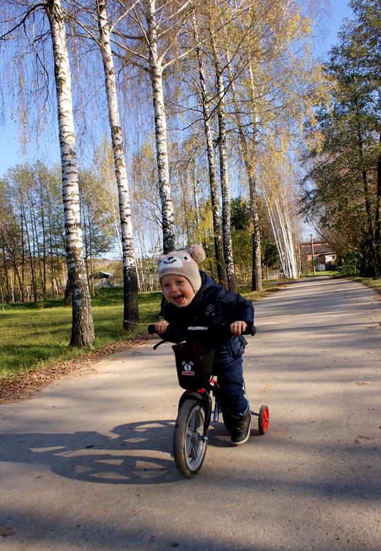 Na ulubionym rowerku :)